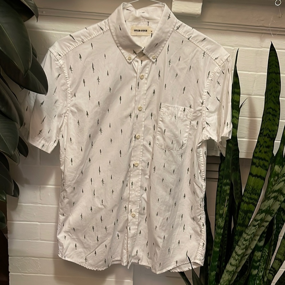 Taylor Stitch shirt sleeve jack shirt in tree print
